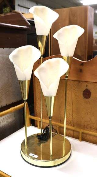 MCM Four-Light Calla Lily Table Lamp