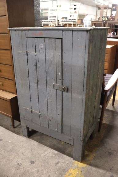 Vintage Primitive Painted Cupboard