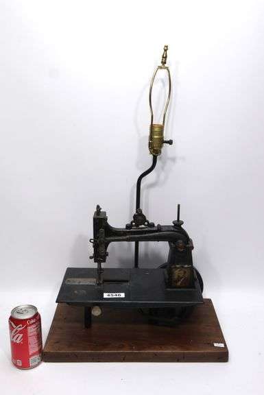 Wilson Machine Co. Cast Iron Sewing Machine Mounted as a Lamp - Dixon's ...
