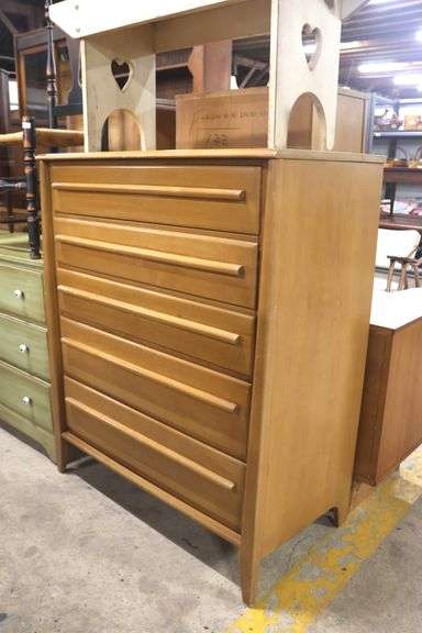 MCM Maple Five Drawer Chest