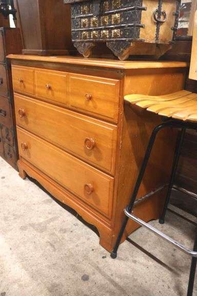 Sumter Farmhouse Maple Three Drawer Dresser