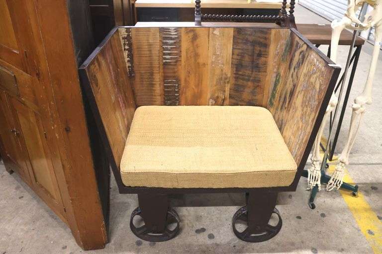 Industrial Style Cart Tub Chair