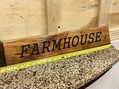 2 Wooden signs one money