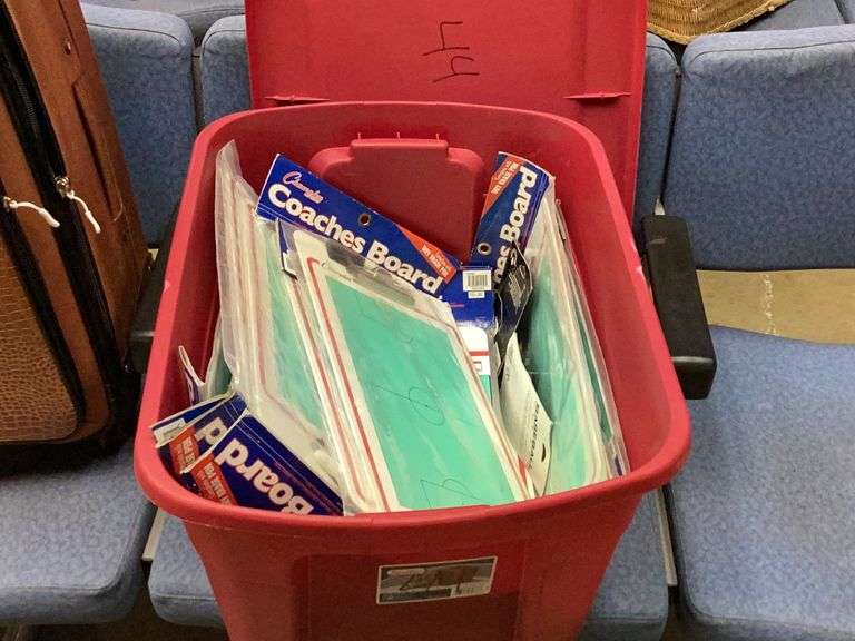 Tote of Soccer clip Boards