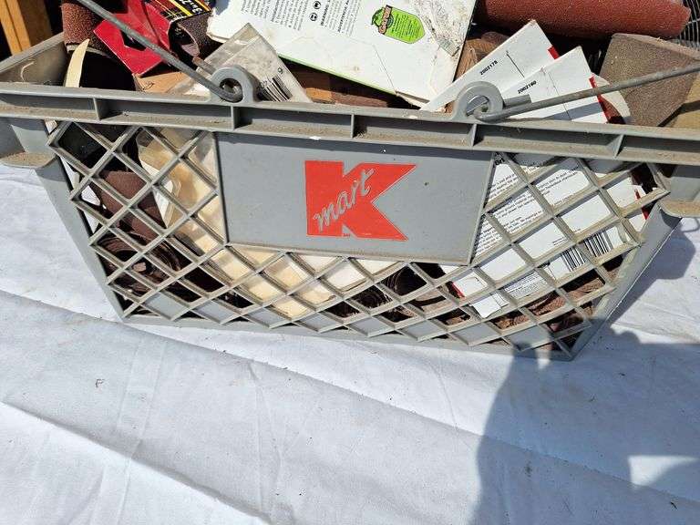 Basket of Sanding Blocks & All kinds of Sanding Paper