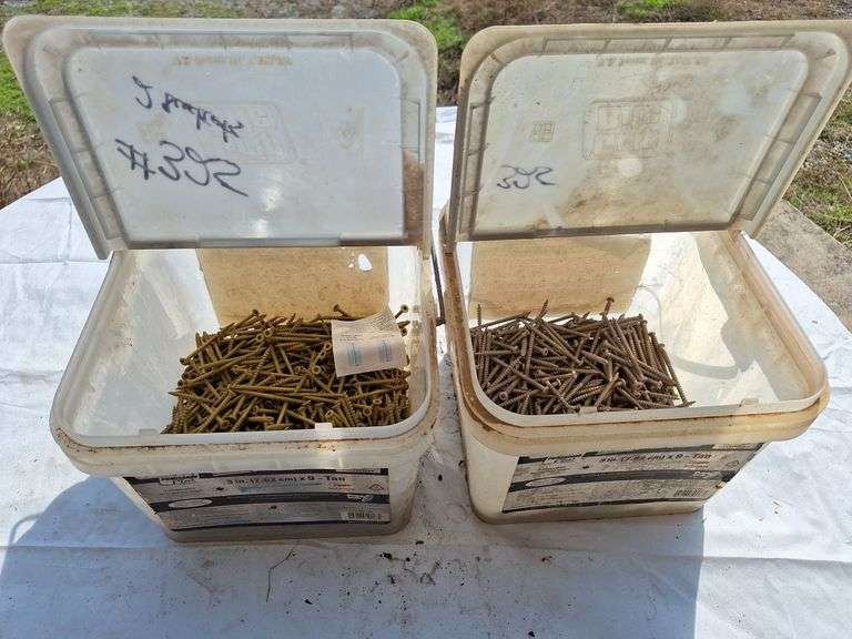 (2) Buckets of 3x9 Exterior Screws