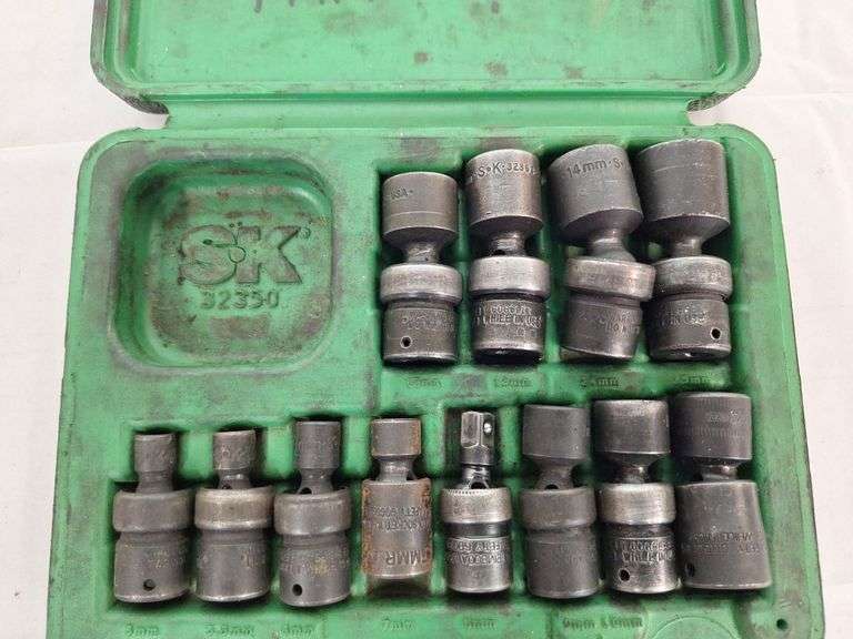 S&K 1/4 Metric  Impact Swivel Socket set