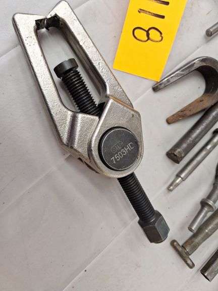 Air Hammer -- Tie Rod Tools -- Chisels  -- Race Press-- Tongs all one money