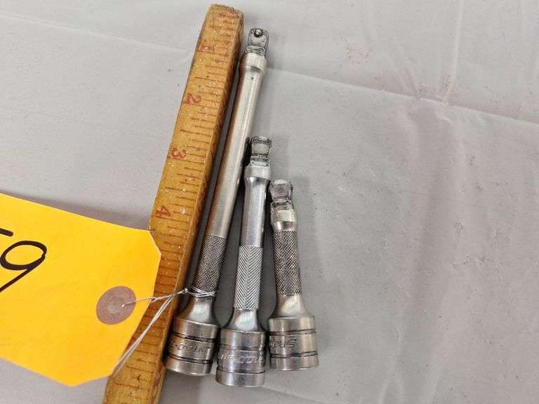 (3) Snap-On 3/8 Wobble head Extensions