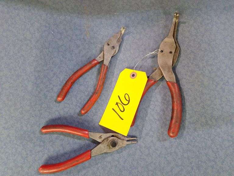 (3) Snap-On Snap Ring Pliers