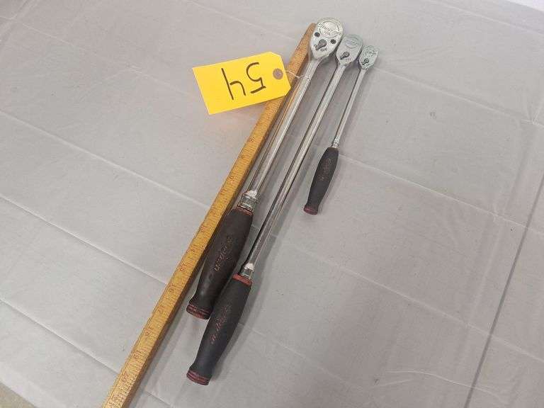 (3)Snap-On Ratchets 1/4 -- 3/8 -- 1/2 all one money