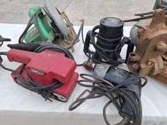 Belt Sander + Skilsaw+ Sander+Drill +Router & Miter Saw all one money 6pc