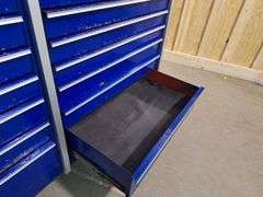 Snap-On Rolling Toolbox Top(Red) -- Bottom (blue) & Side Box (Red) all one money with keys (no key t
