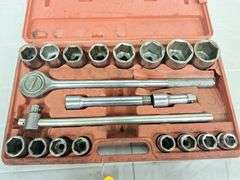 3/4 Drive Metric Sockets & Ratchet Set