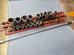 (3) 1/2 Drive Mixed Impact Sockets & Breaker Bar all one money
