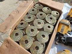 (3) Coiled Air Nail Guns & (2) Boxes of Coiled Nails