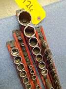 (4) Rails with Mixed Sockets & Torx head 1/2 & 3/8 & 1/4 drives all one money