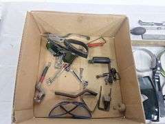 Box Of Oil Filter Wrenches with other Specialty Tools
