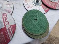 Makita 9'' Grinder with NEW 9'' Grinding Wheels & Replacements lens   (runs)