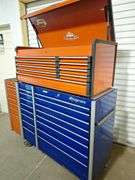 Snap-On Rolling Toolbox Top(Red) -- Bottom (blue) & Side Box (Red) all one money with keys (no key t