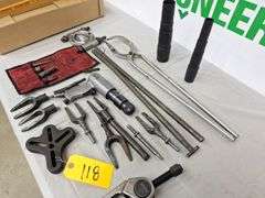 Air Hammer -- Tie Rod Tools -- Chisels  -- Race Press-- Tongs all one money