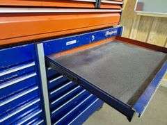 Snap-On Rolling Toolbox Top(Red) -- Bottom (blue) & Side Box (Red) all one money with keys (no key t