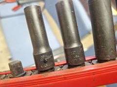 Snap-On Stripped Bolt Sockets & Rail 3/8 Drive