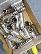 Box Of Snap-On Mixed Sockets 3/8 & 1/2 Drives