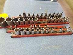 (4) Rails with Mixed Sockets & Torx head 1/2 & 3/8 & 1/4 drives all one money