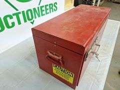 Metal Snap-On Toolbox with Key