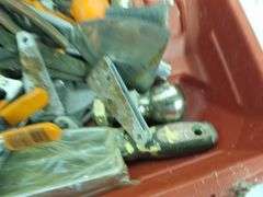 Red Plastic Case with Hand tools