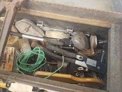 Gray Metal Toolbox & Contents