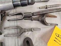 Air Hammer -- Tie Rod Tools -- Chisels  -- Race Press-- Tongs all one money