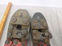 (2) Cable Crimpers with assorted  Crimps & spoil of cable