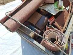 Basket of Sanding Blocks & All kinds of Sanding Paper