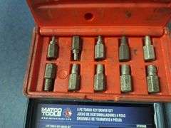 Matco Easy out set & Matco Key Torx Set