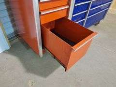 Snap-On Rolling Toolbox Top(Red) -- Bottom (blue) & Side Box (Red) all one money with keys (no key t