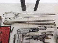Air Hammer -- Tie Rod Tools -- Chisels  -- Race Press-- Tongs all one money