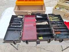 (3) Tackle Boxes with Lures & Contents