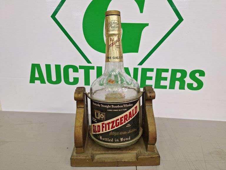 Old Fitzgerald Gallon Bottle & Tipping Server