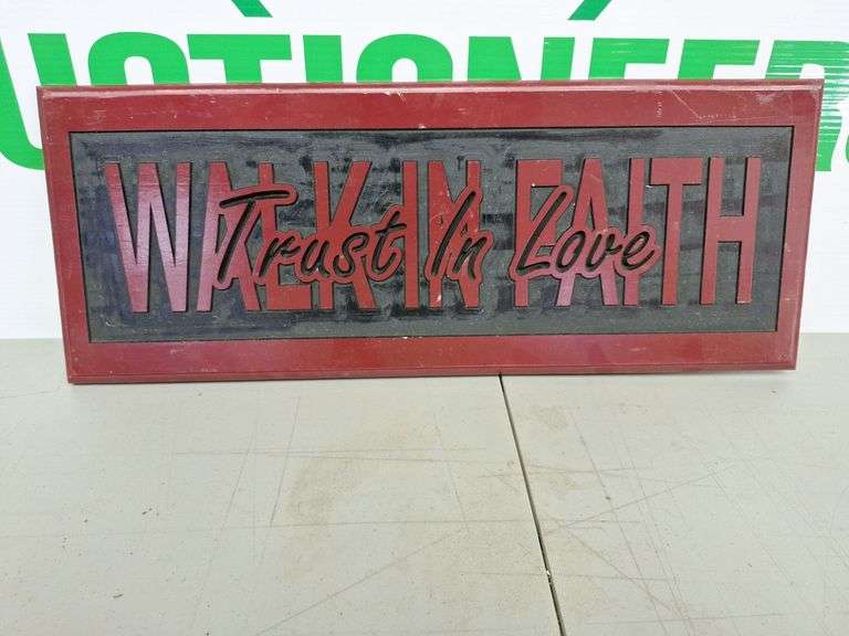 Wooden Faith Sign