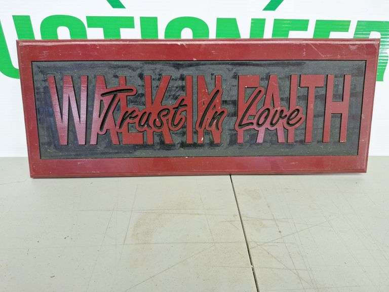 Wooden Faith Sign