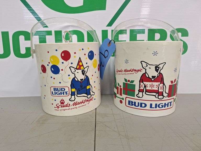(2) Spud Mackenzie Ice Buckets