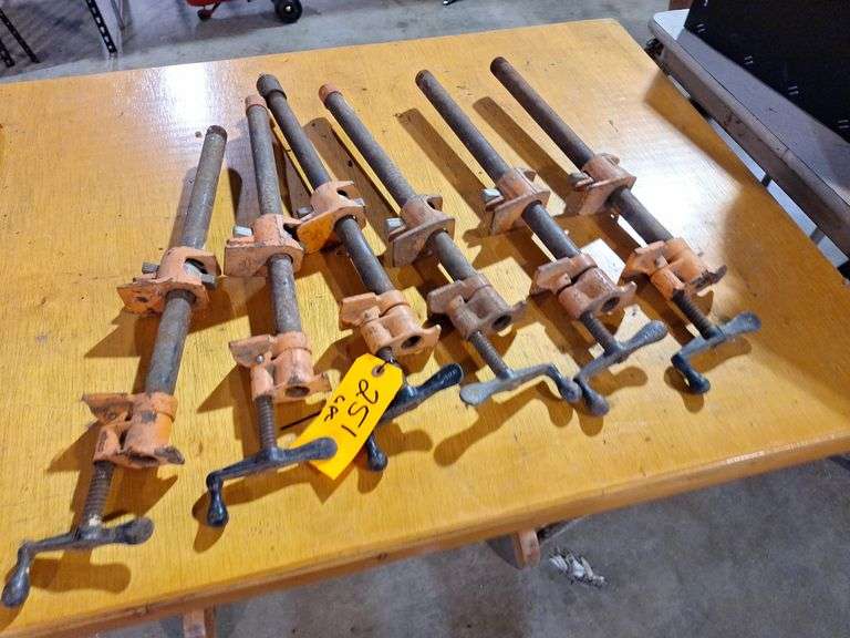 (6) Eighteen inch long pipe clamps