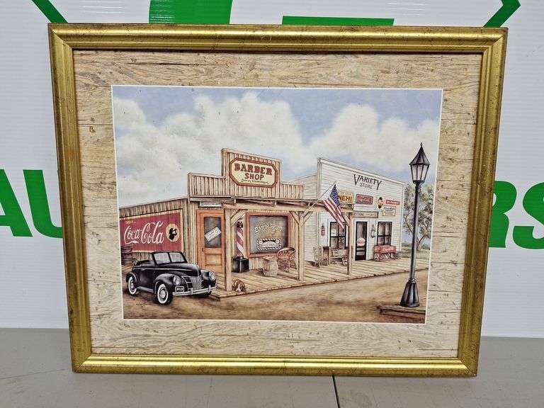 Barber Shop Picture & Frame