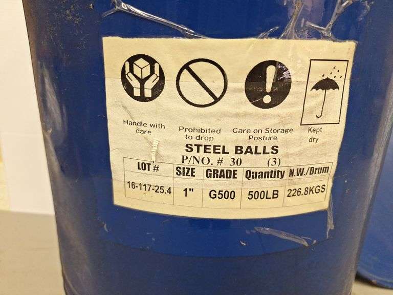 Blue Metal Ball Bearing Barrel