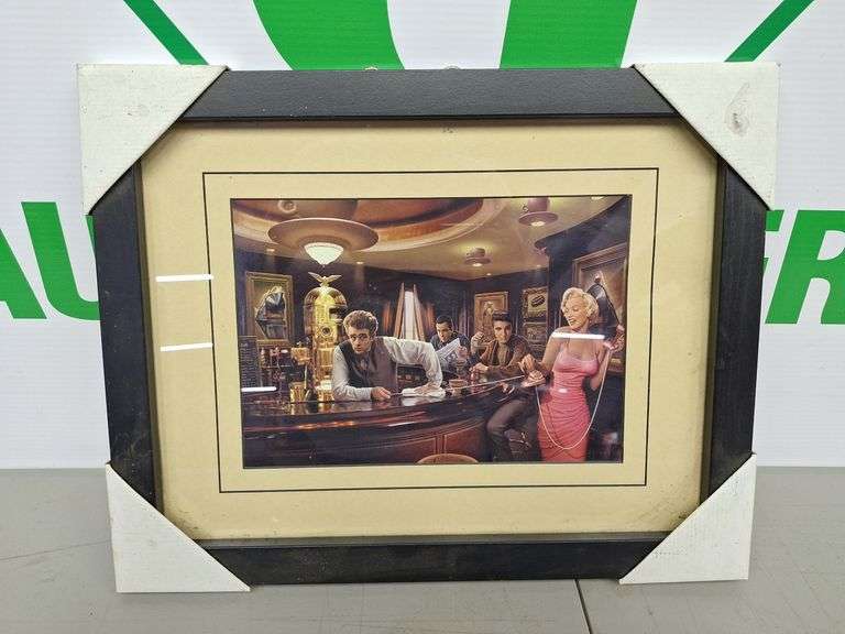 (2)Marilyn & James Dean with Elvis Picture