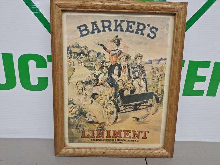 Barkers Liniment Picture & Frame