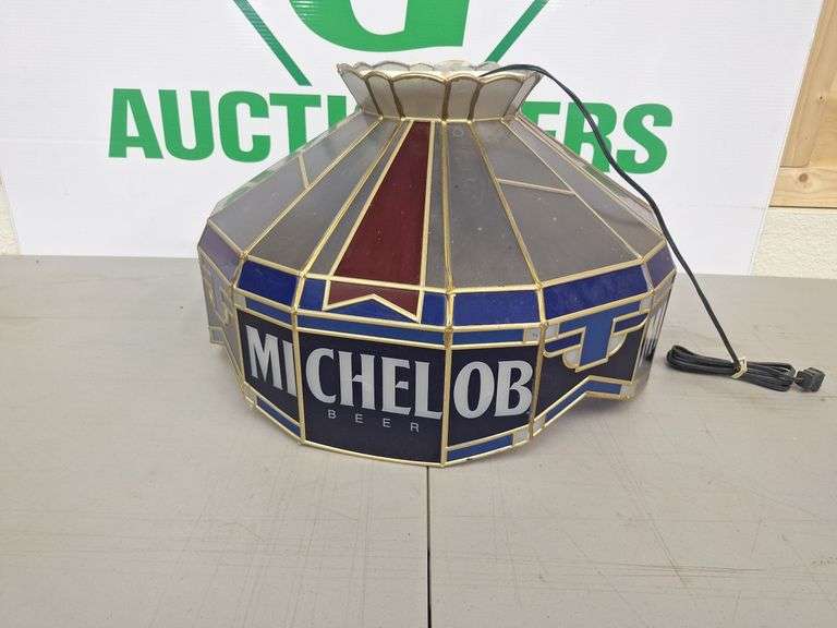 Michelob Hanging Light (new globe for inside)