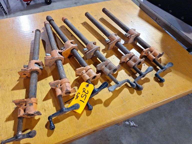(6) Eighteen inch long pipe clamps